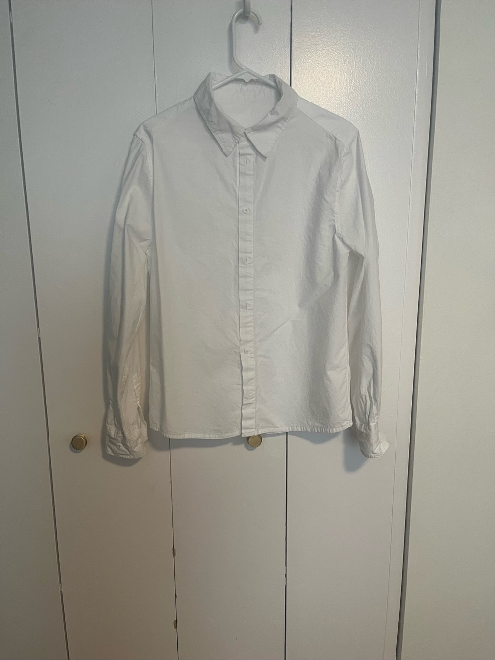 Women's Classic White Button-Up Shirt
